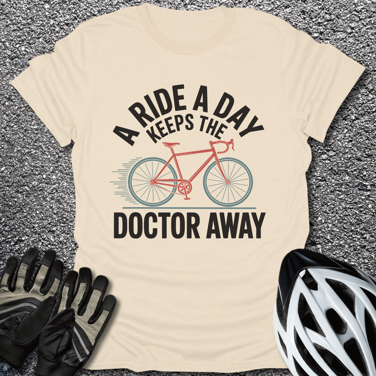 The Doctor Away T-Shirt in Natural / S from CycleTees