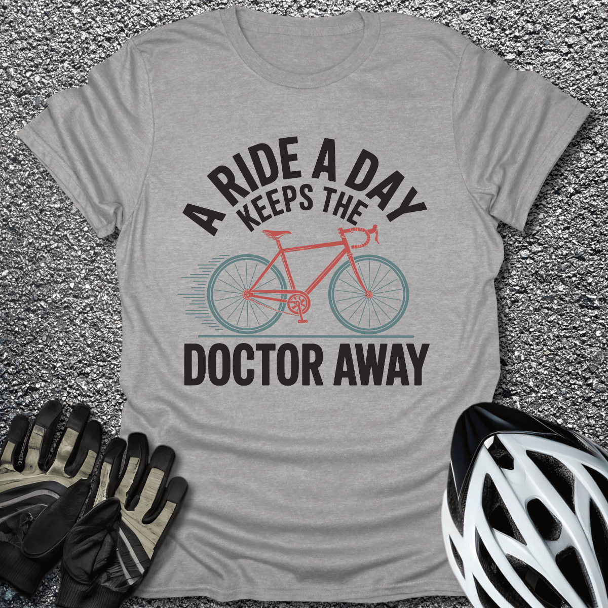 The Doctor Away T-Shirt in Sport Grey / S from CycleTees