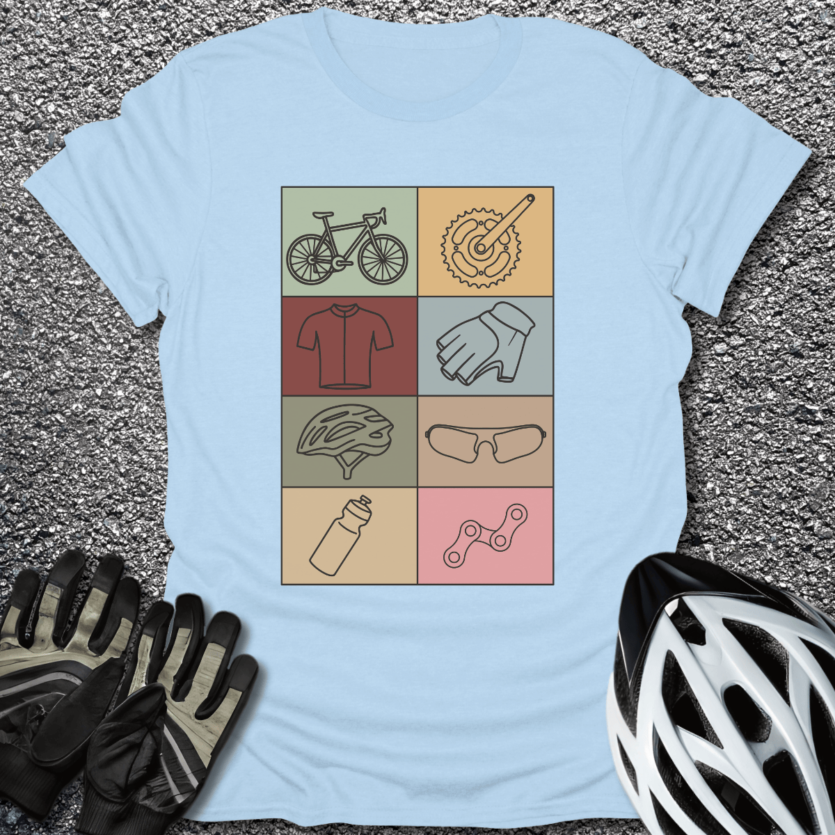 The Essentials T-Shirt in Light Blue / S from CycleTees