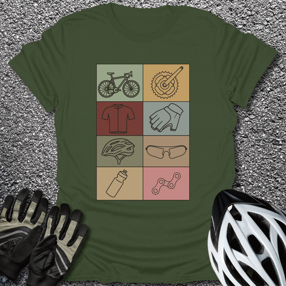 The Essentials T-Shirt in Military Green / S from CycleTees