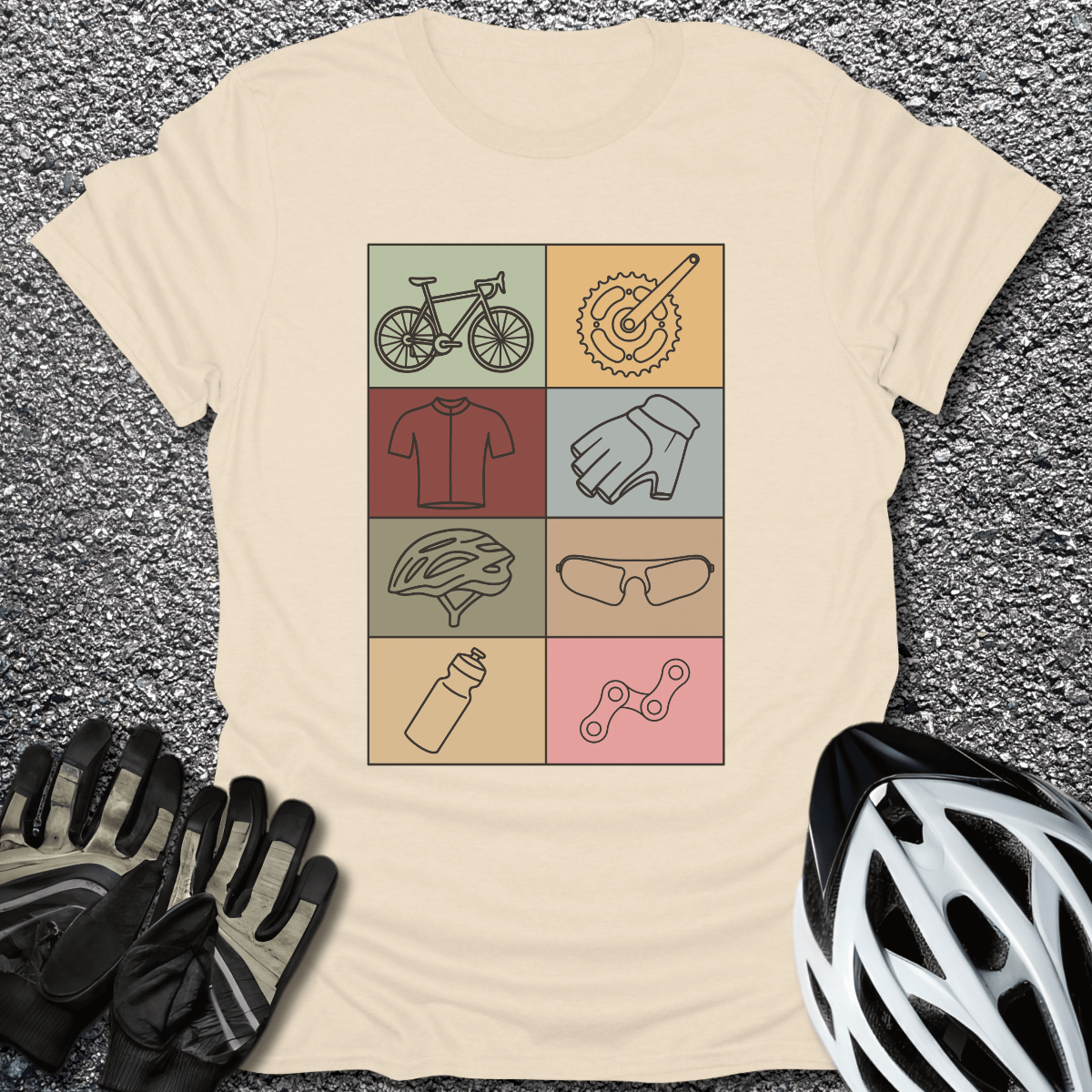 The Essentials T-Shirt in Natural / S from CycleTees