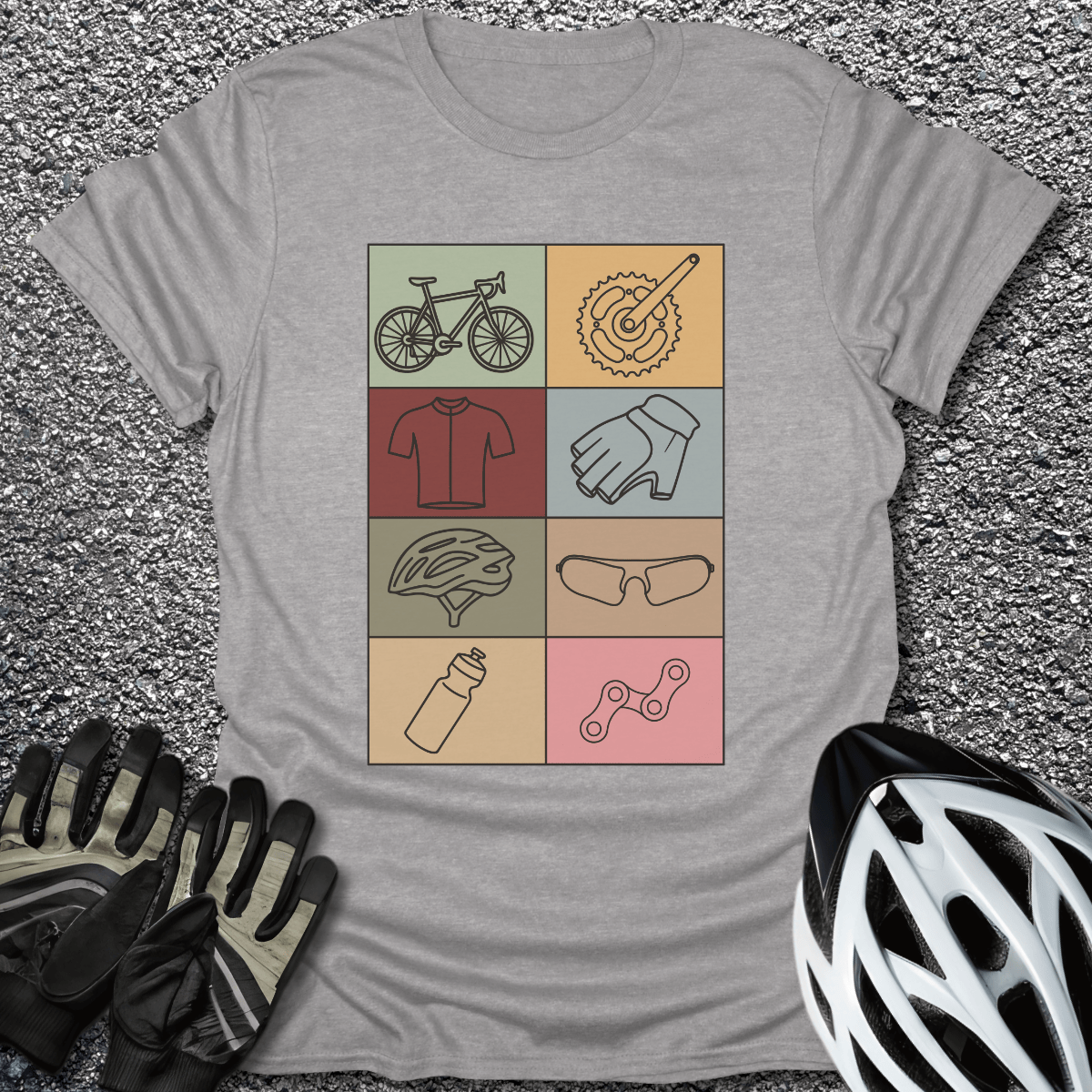 The Essentials T-Shirt in Sport Grey / S from CycleTees