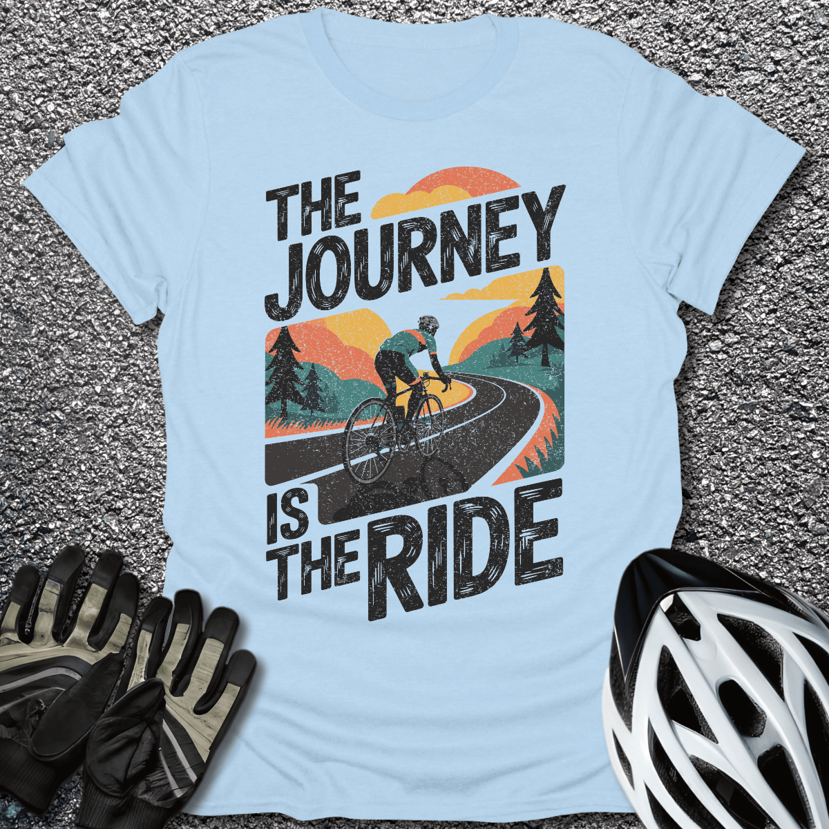 The Journey Vintage T-Shirt in Light Blue / S from CycleTees