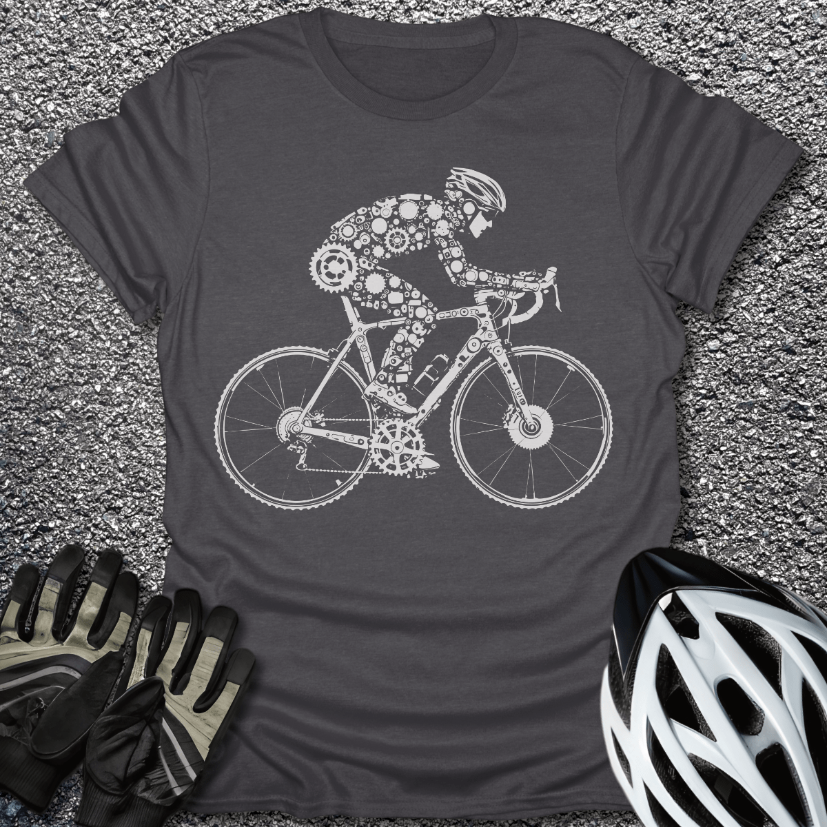 The Mechanic T-Shirt in Dark Heather / S from CycleTees