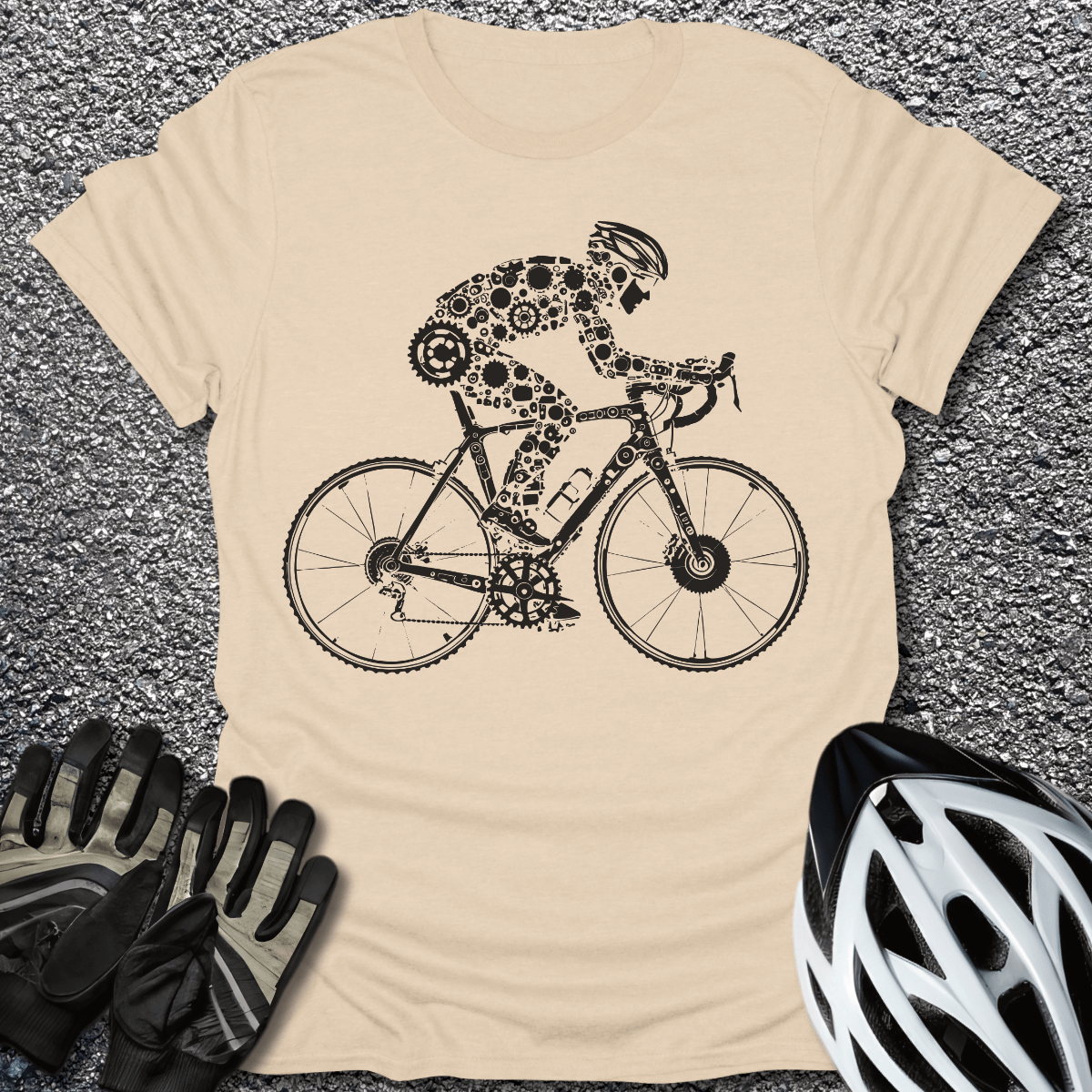 The Mechanic T-Shirt in Sand / S from CycleTees