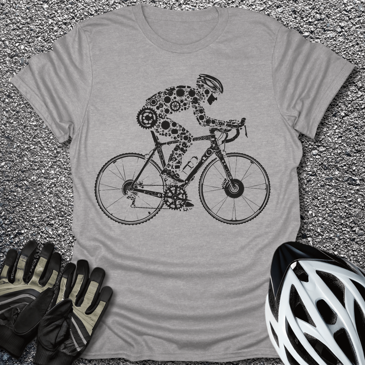 The Mechanic T-Shirt in Sport Grey / S from CycleTees