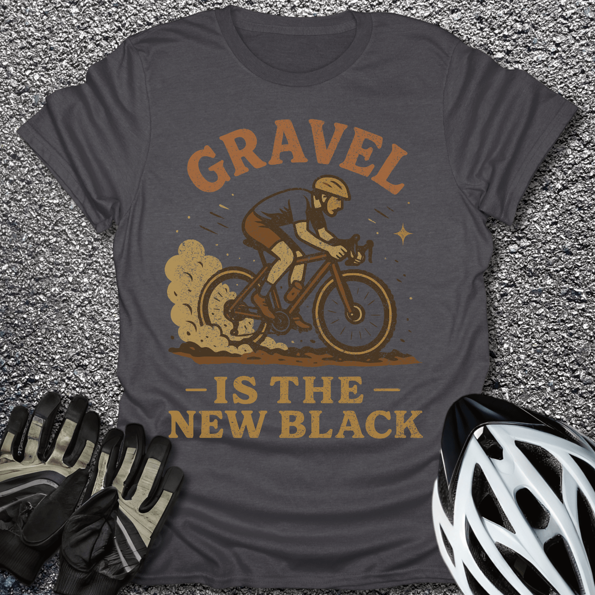 The New Black T-Shirt in Dark Heather / S from CycleTees
