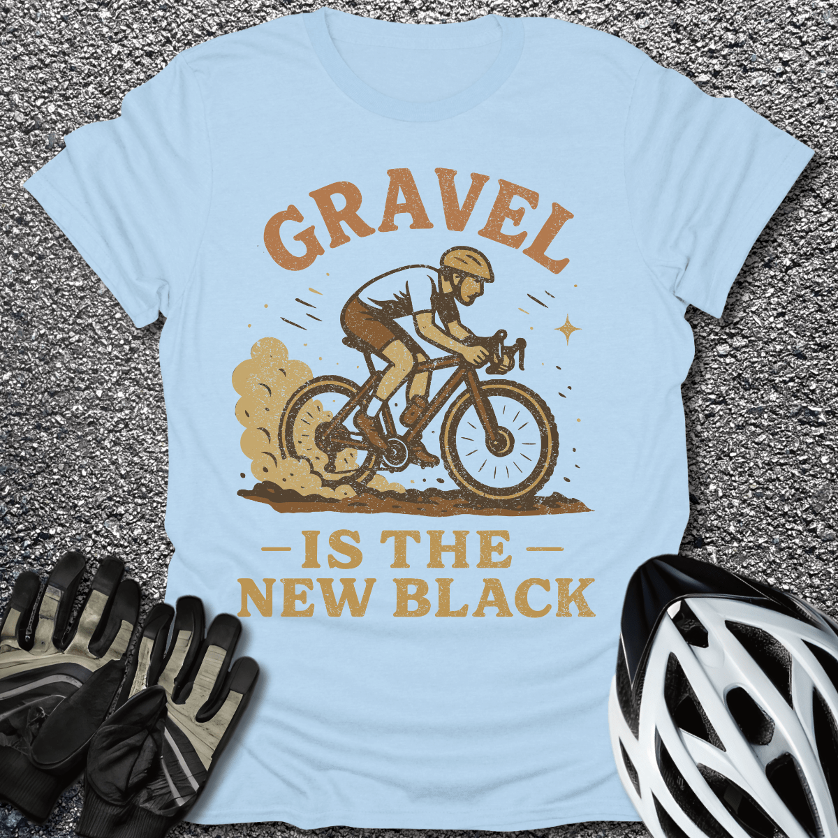 The New Black T-Shirt in Light Blue / S from CycleTees