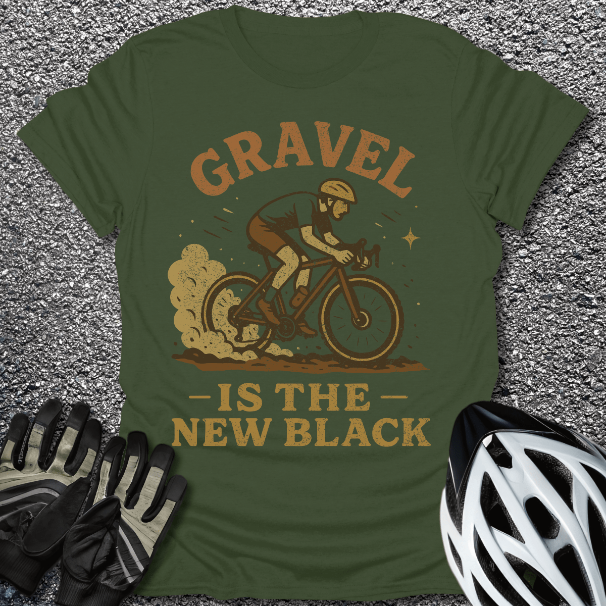 The New Black T-Shirt in Military Green / S from CycleTees