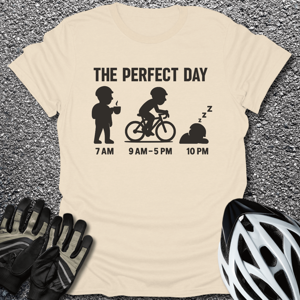 The Perfect Day T-Shirt in Natural / S from CycleTees