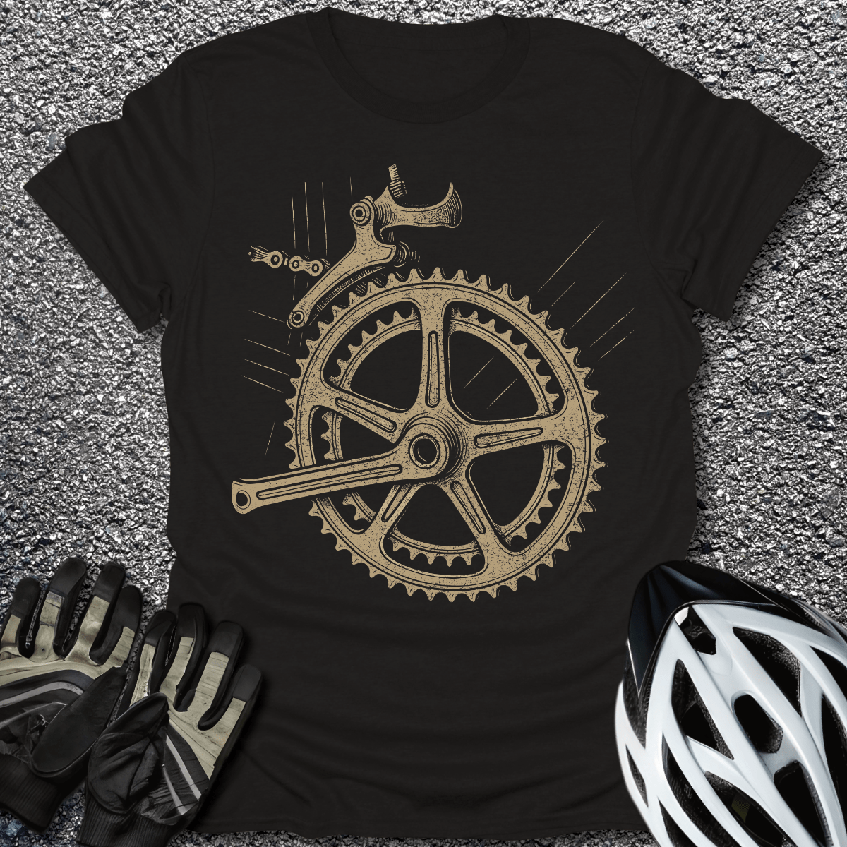 The Spinner T-Shirt in Black / S from CycleTees