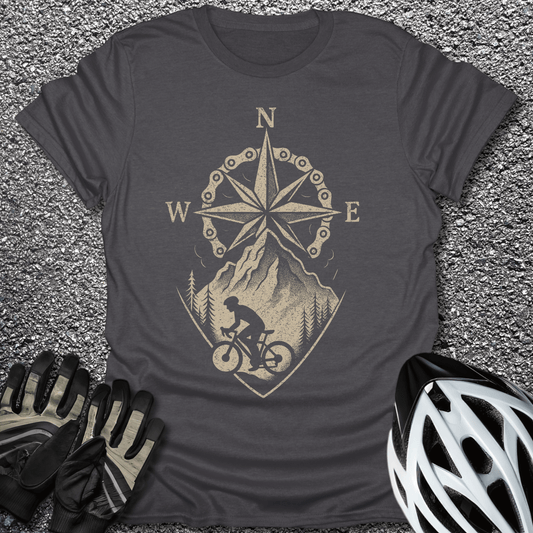 The Wayfinder T-Shirt in Dark Heather / S from CycleTees