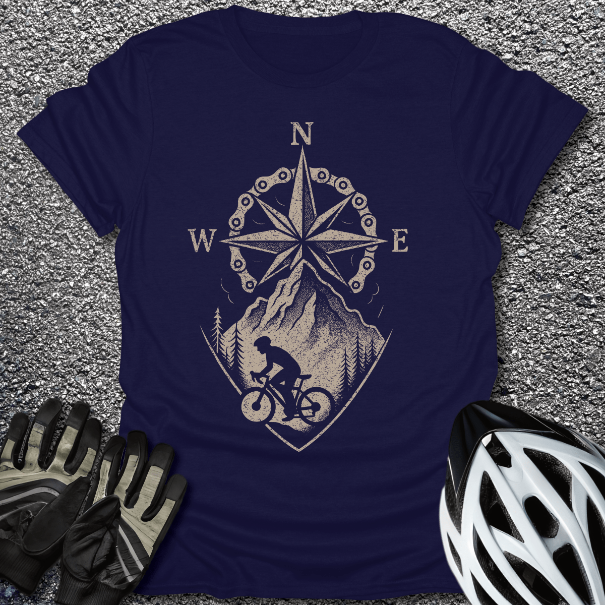 The Wayfinder T-Shirt in Navy / S from CycleTees