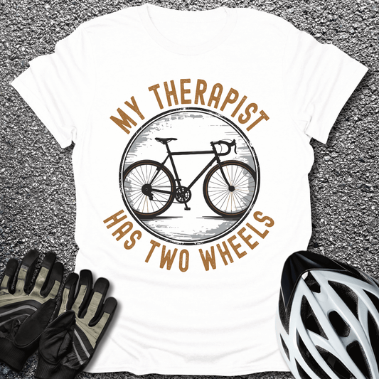 Therapist on Wheels T-Shirt in White / S from CycleTees