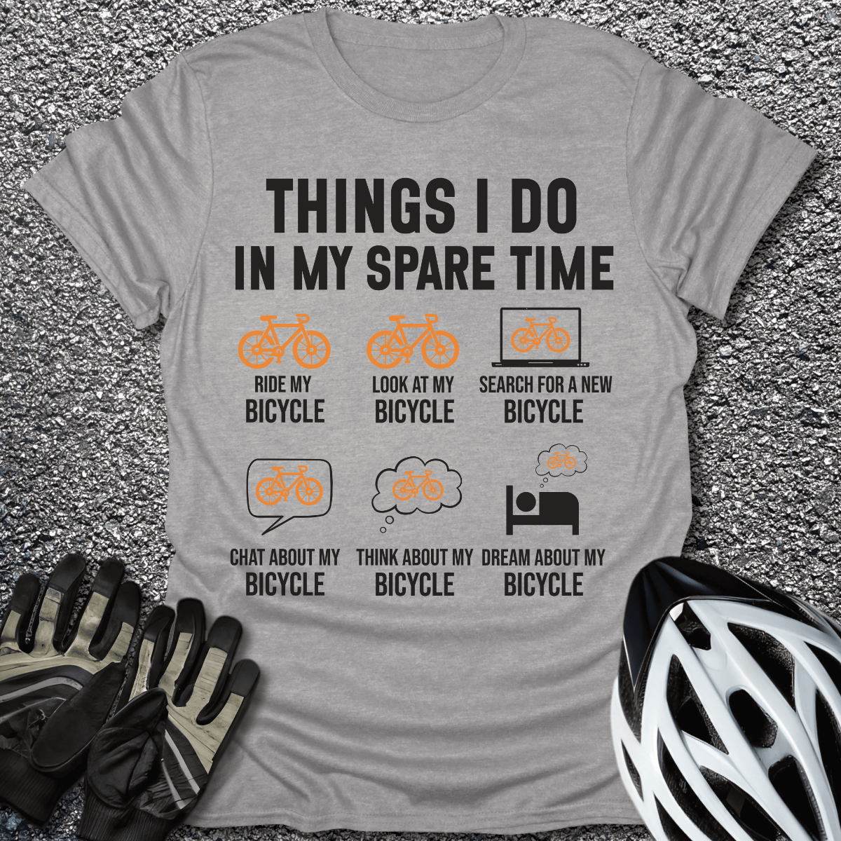 Things I Do T-Shirt in Sport Grey / S from CycleTees