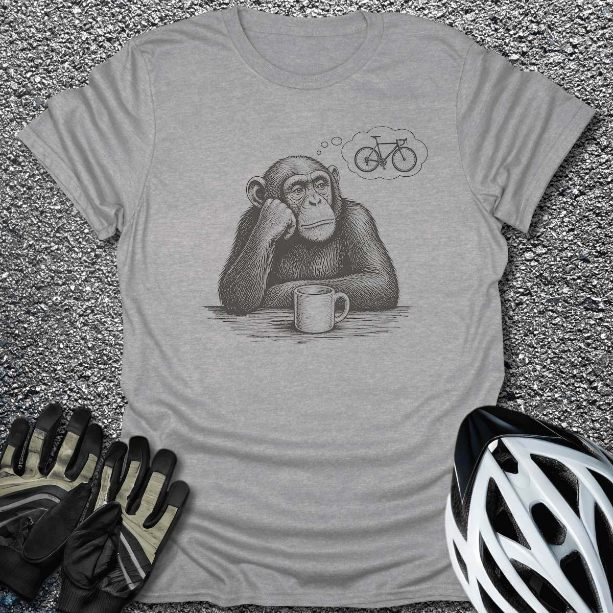 Thinking About It T-Shirt in Sport Grey / S from CycleTees
