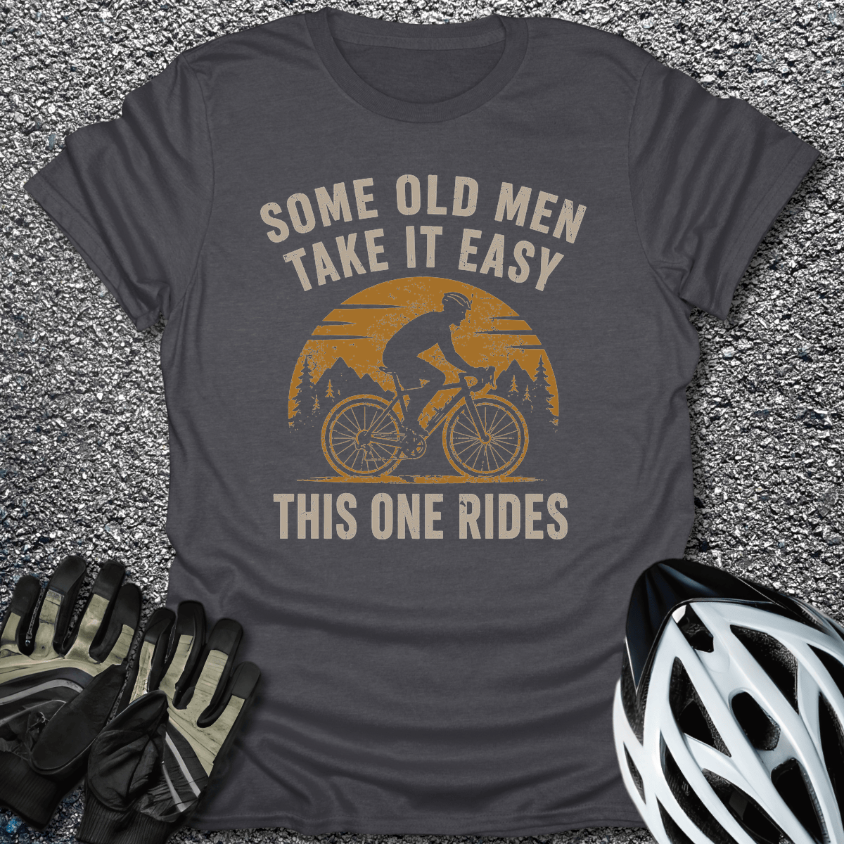 This One Rides T-Shirt in S / Dark Chocolate from CycleTees