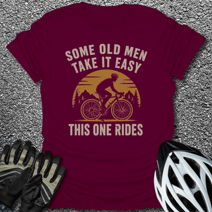 This One Rides T-Shirt in S / Maroon from CycleTees