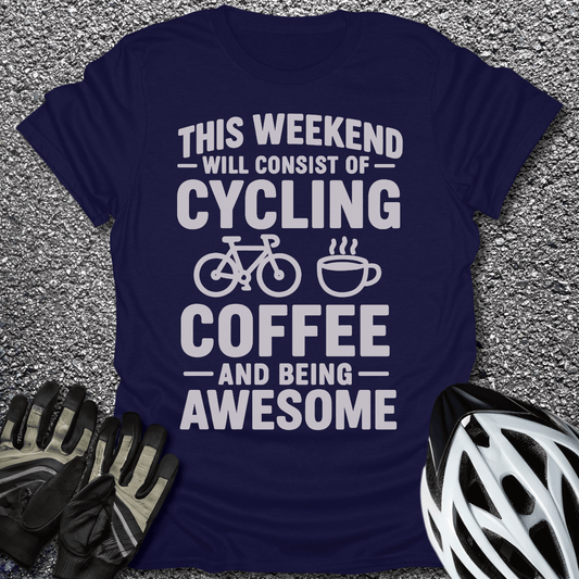This Weekend T-Shirt in Navy / S from CycleTees