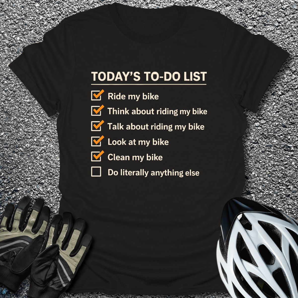 To-Do List T-Shirt in Black / S from CycleTees