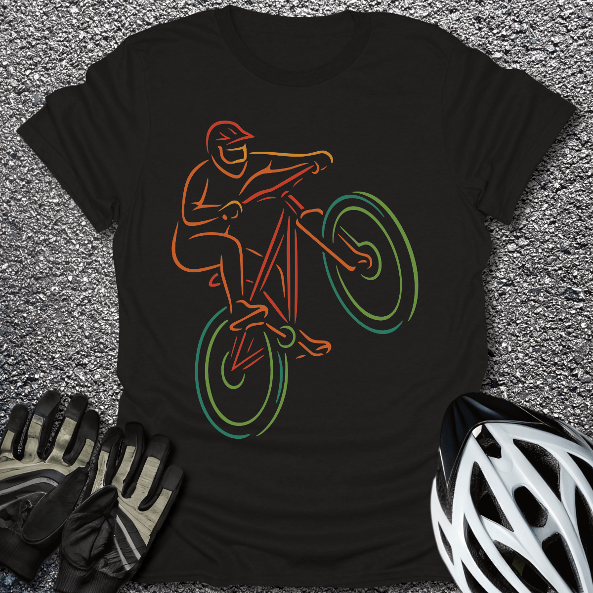Trail Blazer T-Shirt in Black / S from CycleTees
