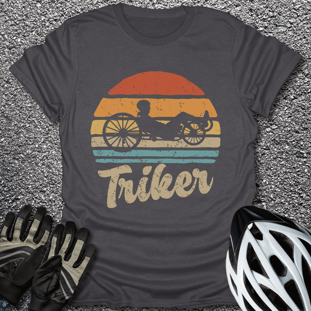 Triker T-Shirt in Dark Heather / S from CycleTees