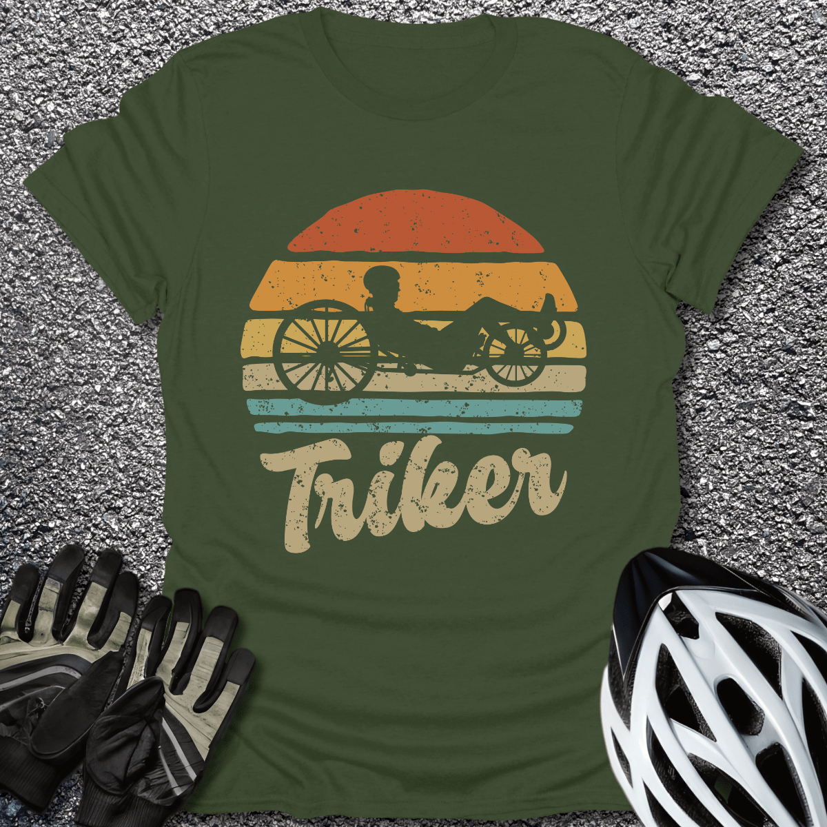 Triker T-Shirt in Military Green / S from CycleTees