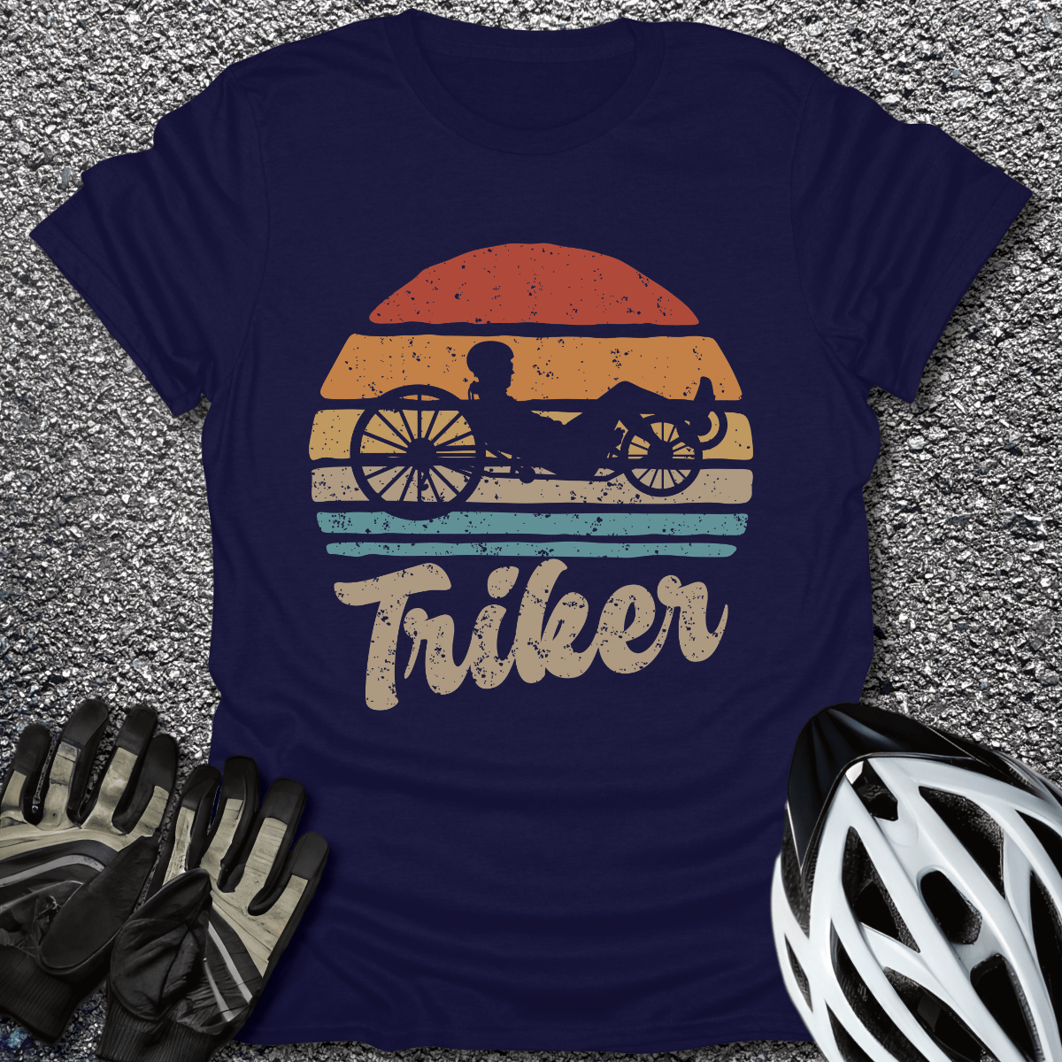 Triker T-Shirt in Navy / S from CycleTees