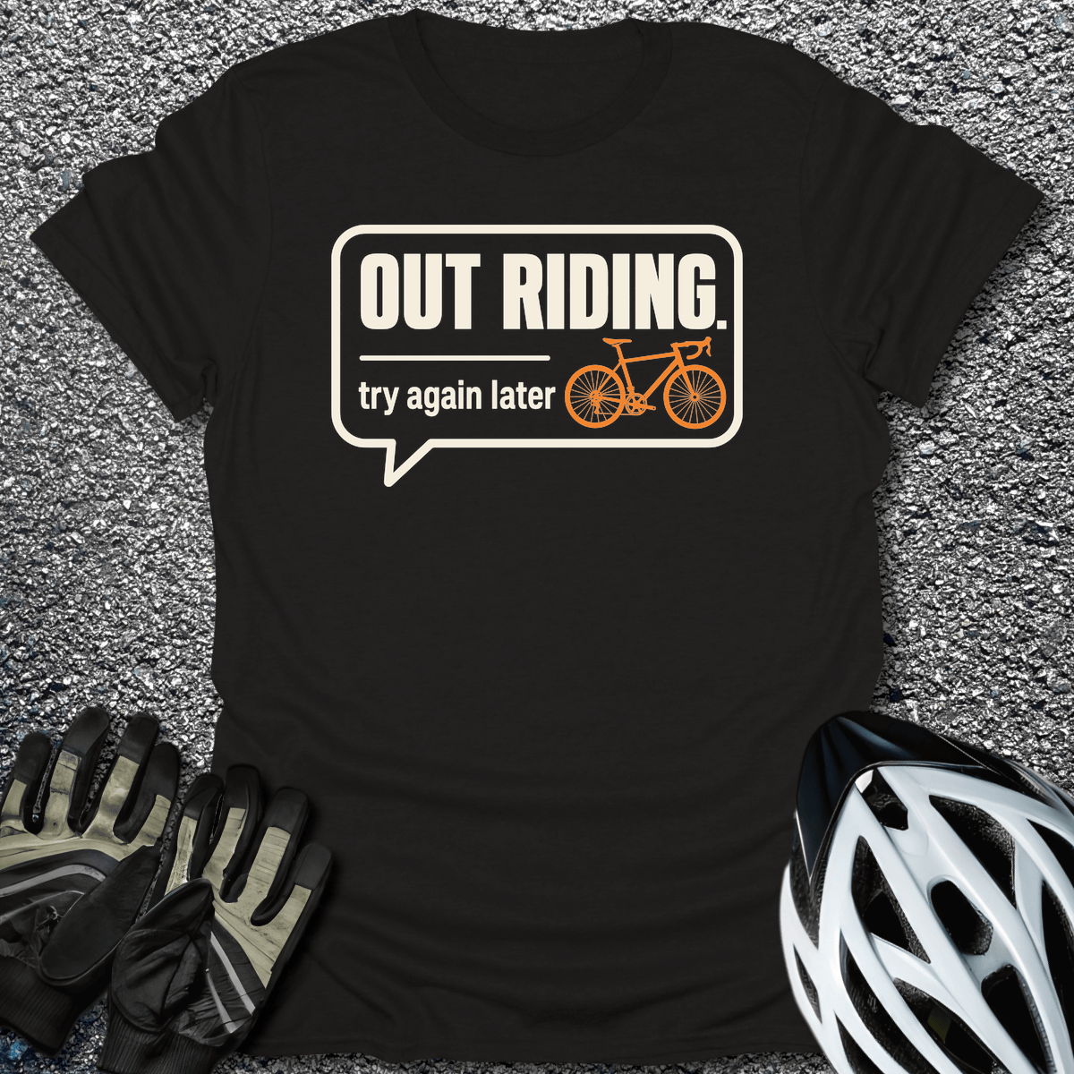 Try Again Later T-Shirt in Black / S from CycleTees