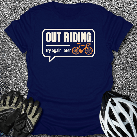 Try Again Later T-Shirt in Navy / S from CycleTees