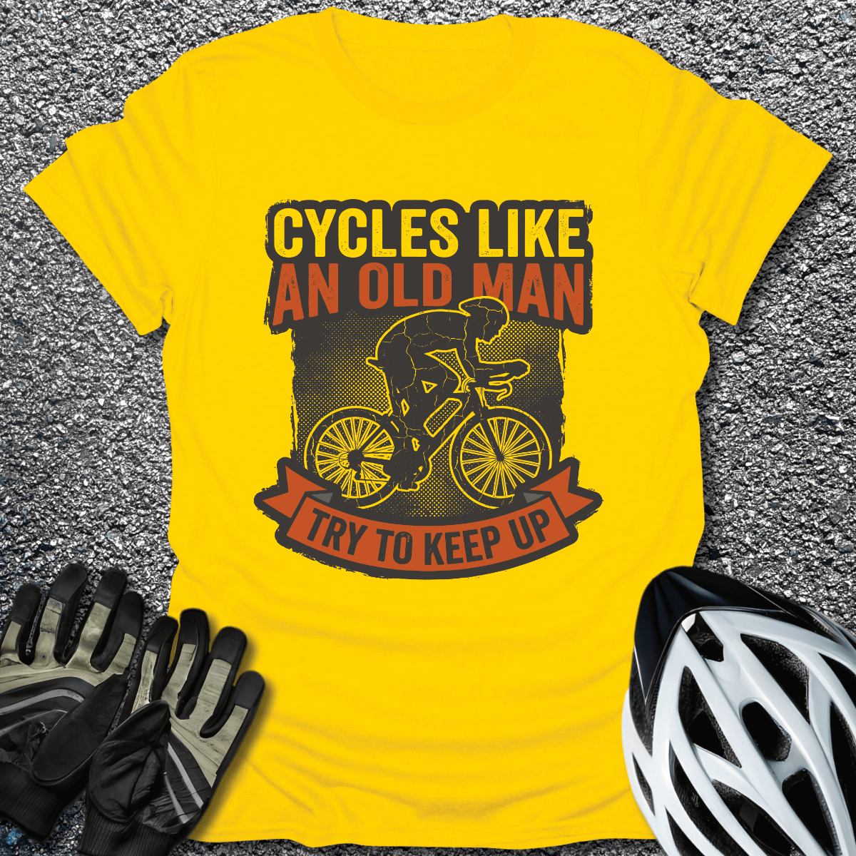Try to Keep Up T-Shirt in Daisy / S from CycleTees