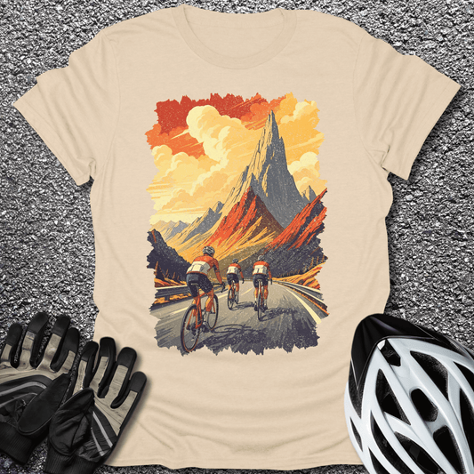 Vintage Cycling T-Shirt in Sand / S from CycleTees