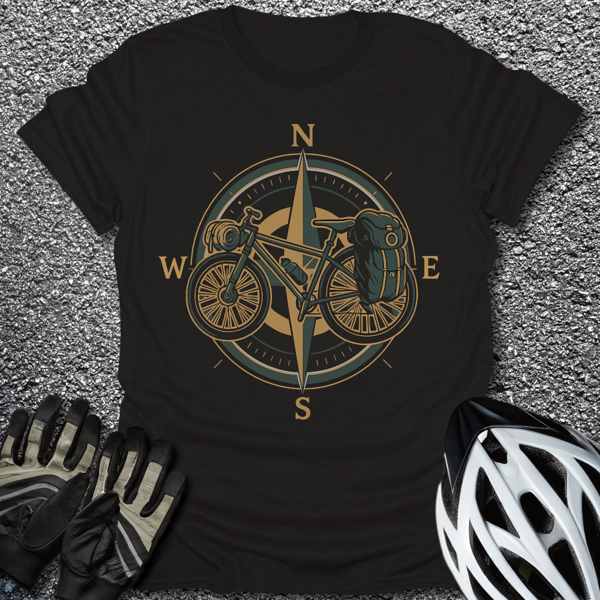 Wanderbike T-Shirt in Black / S from CycleTees