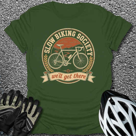 We'll Get There T-Shirt in Military Green / S from CycleTees