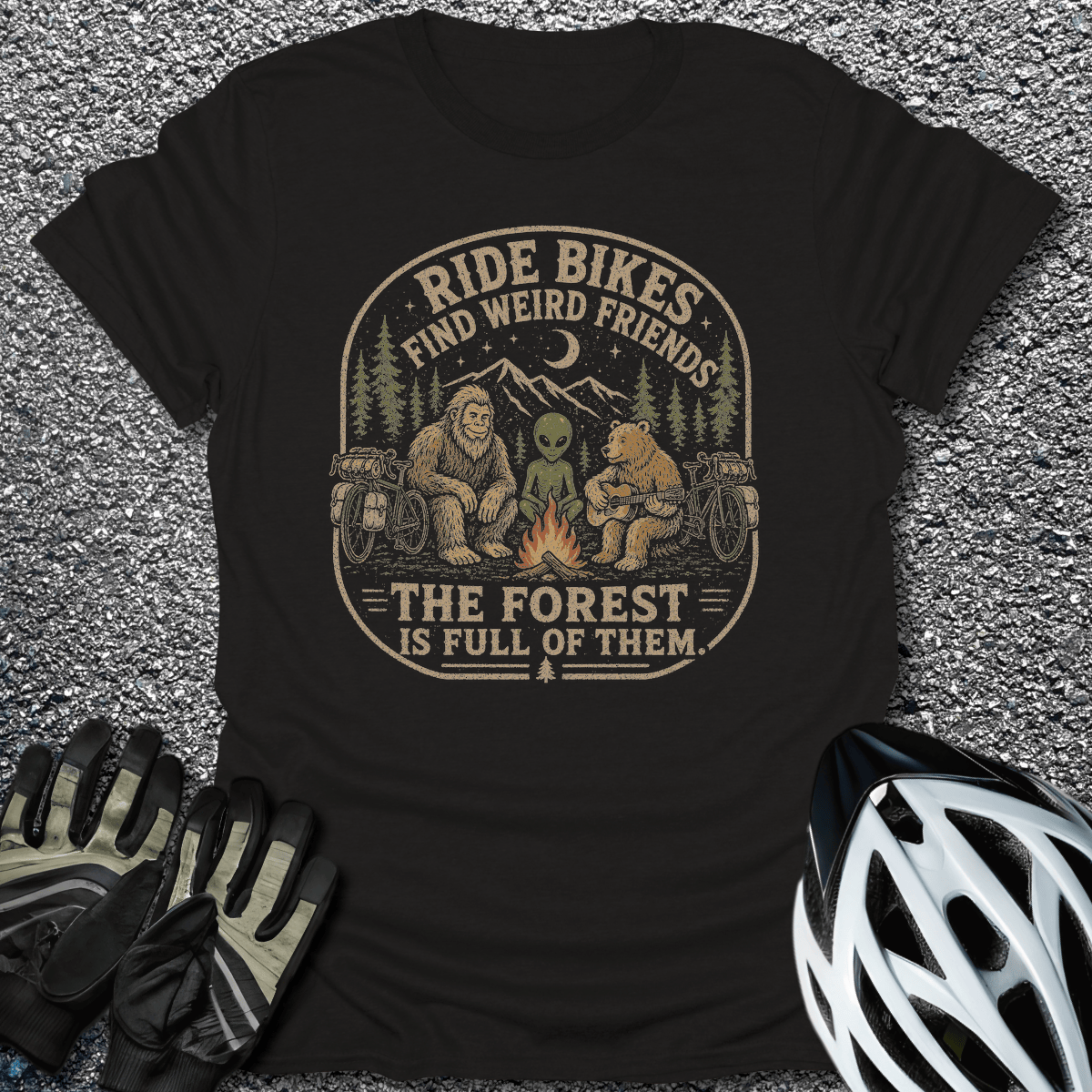 Weird Friends T-Shirt in Black / S from CycleTees