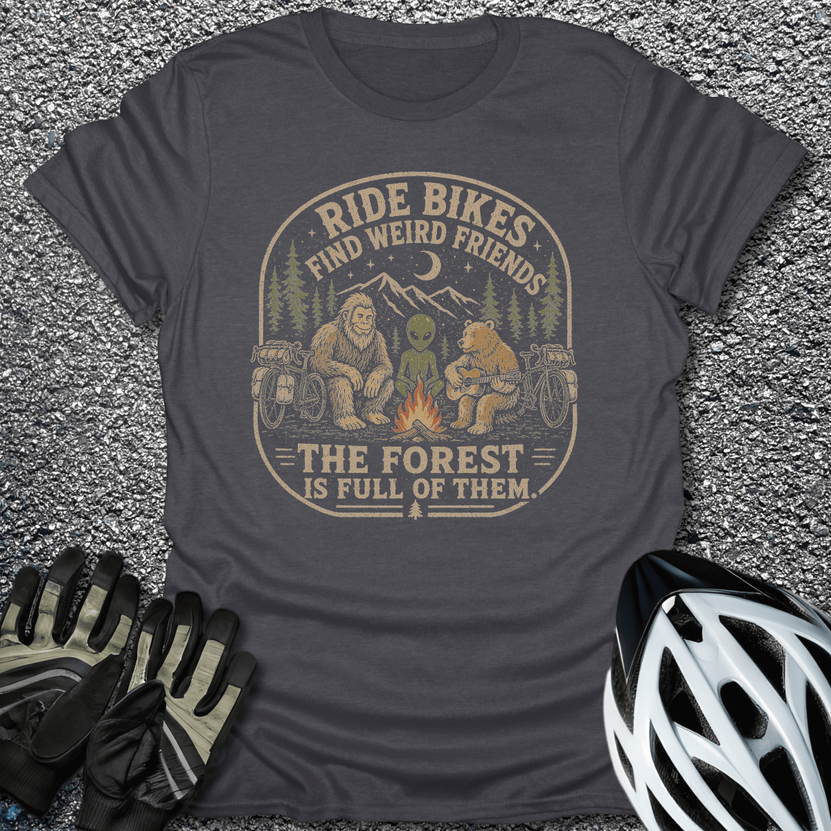 Weird Friends T-Shirt in Dark Heather / S from CycleTees