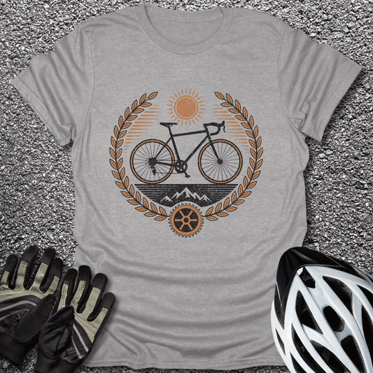 Wheels of Glory T-Shirt in Sport Grey / S from CycleTees