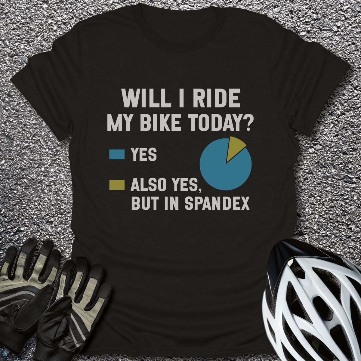 Will I Ride T-Shirt in Black / S from CycleTees