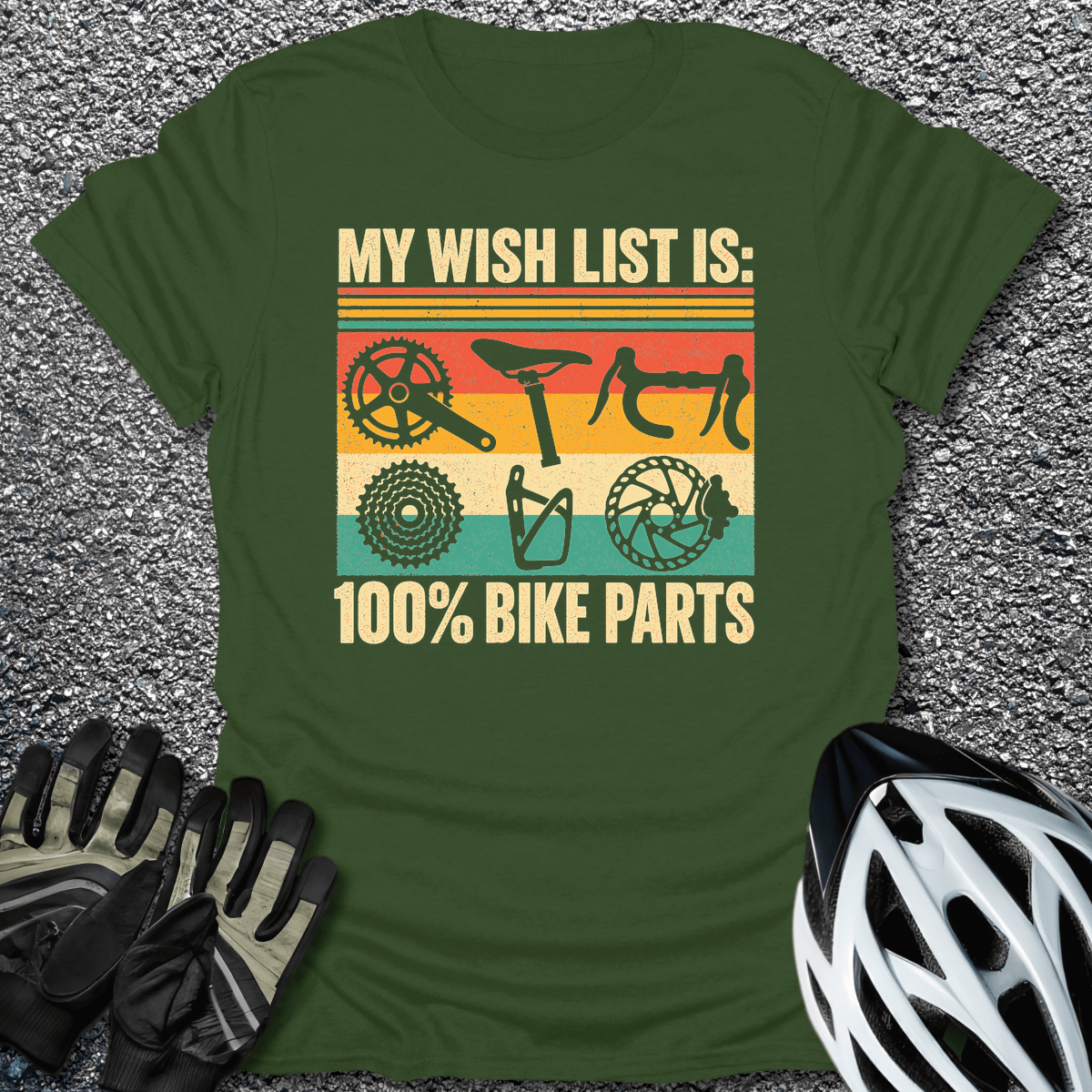 Wish List T-Shirt in from CycleTees