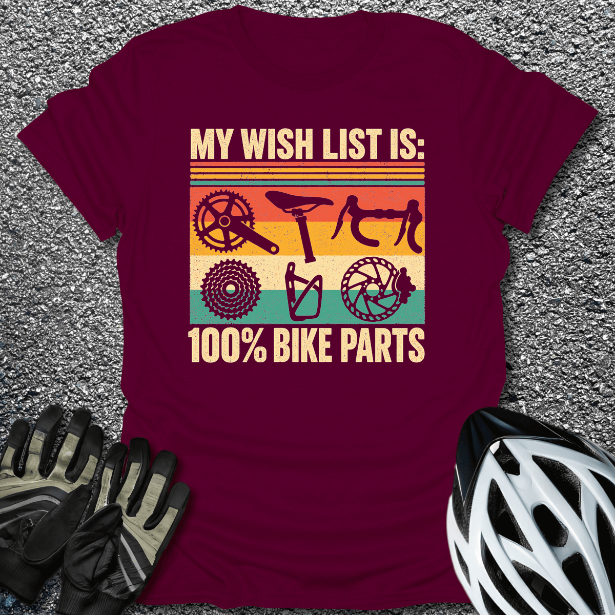Wish List T-Shirt in from CycleTees