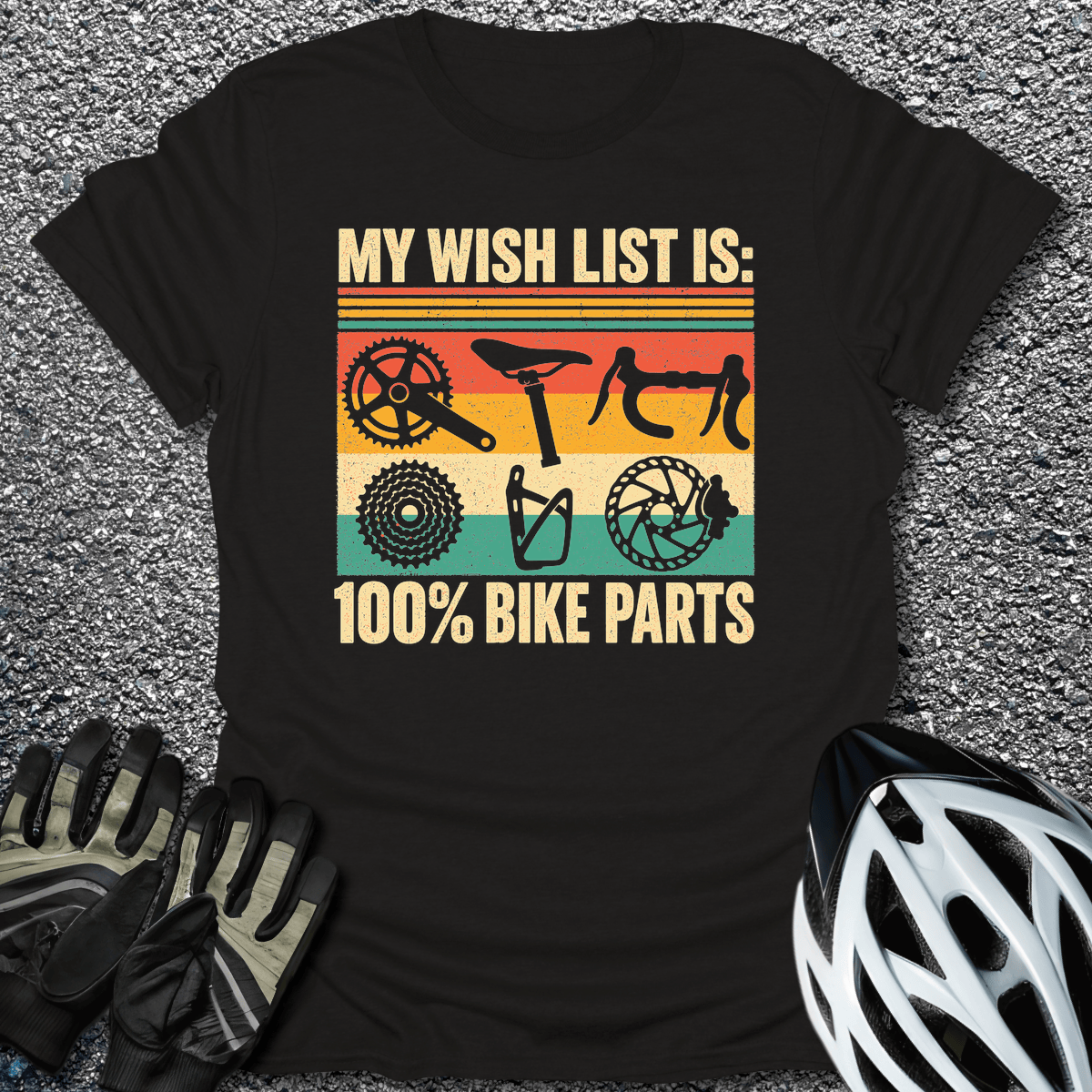 Wish List T-Shirt in from CycleTees