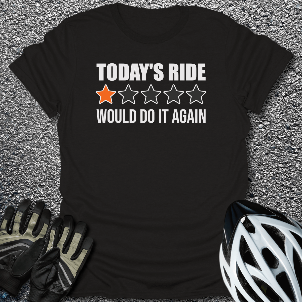 Would Do Again T-Shirt in Black / S from CycleTees