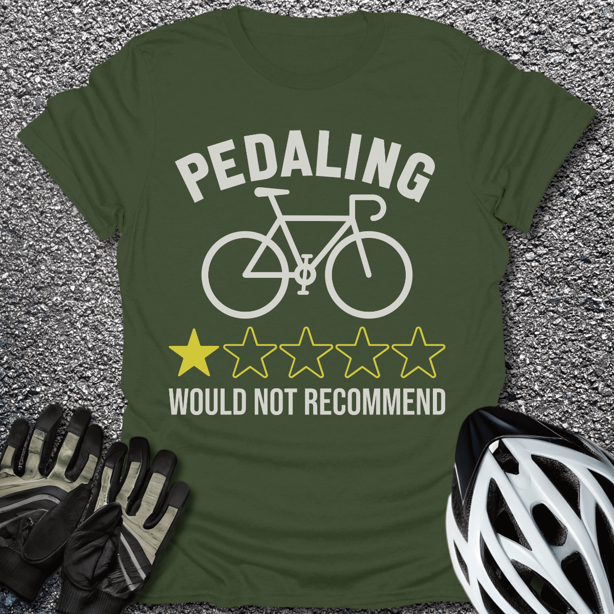 Would Not Recommend T-Shirt in Military Green / S from CycleTees