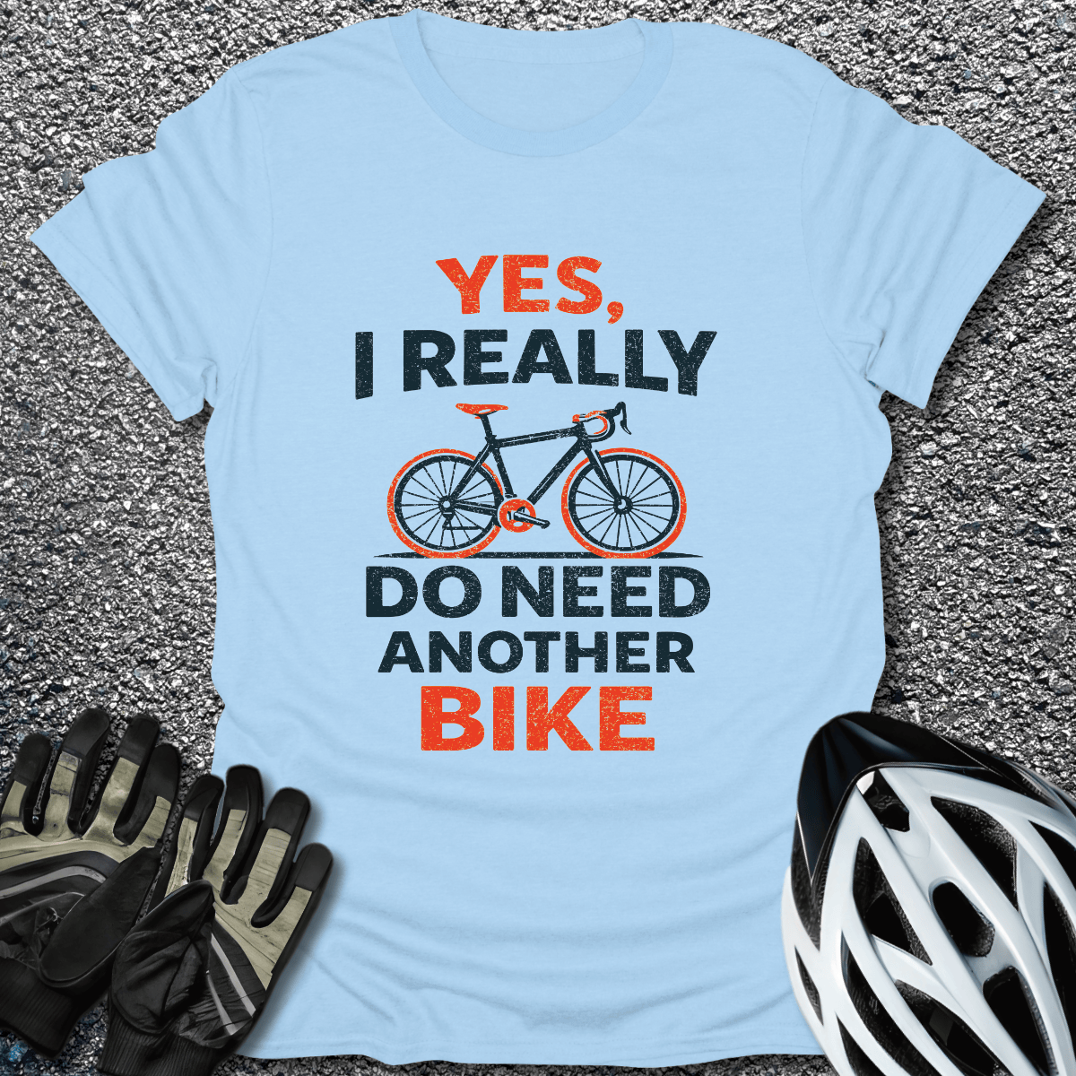 Yes Really T-Shirt in Light Blue / S from CycleTees
