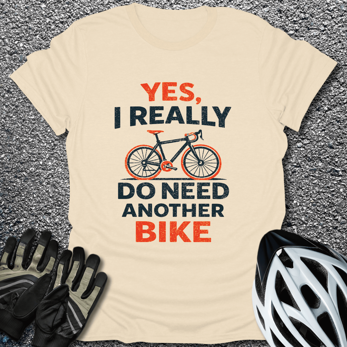 Yes Really T-Shirt in Natural / S from CycleTees