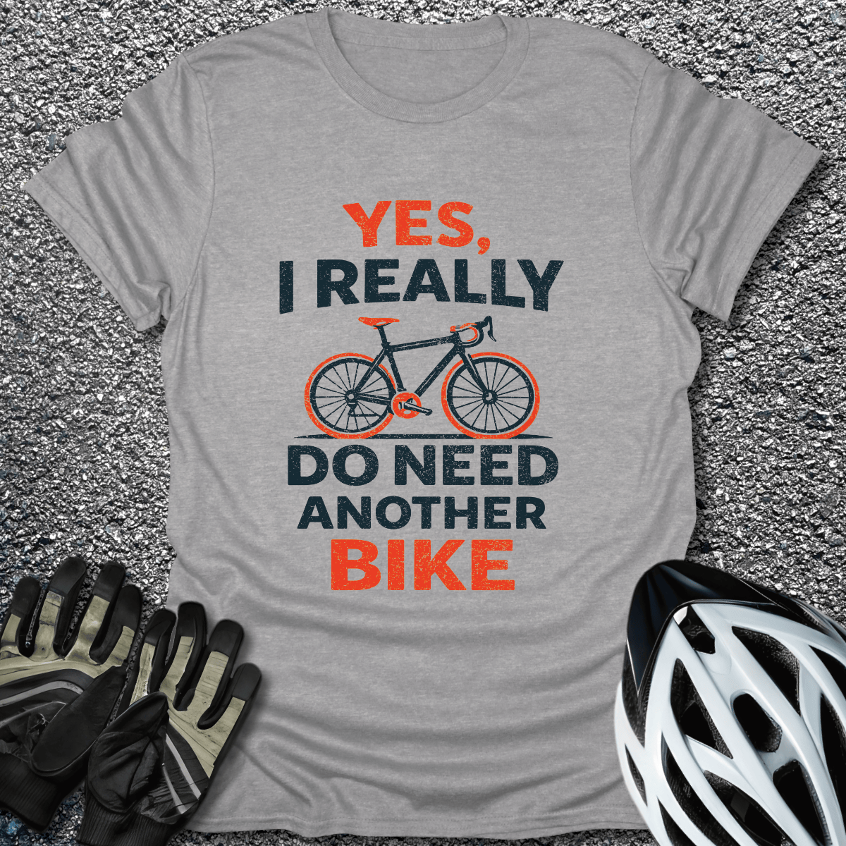 Yes Really T-Shirt in Sport Grey / S from CycleTees
