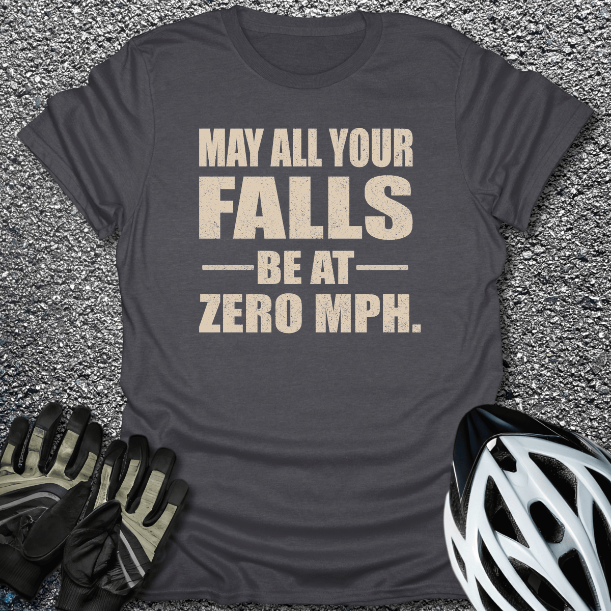 Zero MPH T-Shirt in Dark Heather / S from CycleTees