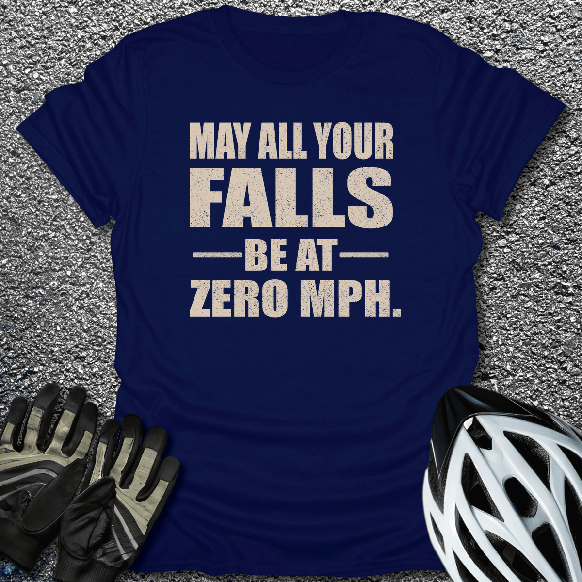 Zero MPH T-Shirt in Navy / S from CycleTees