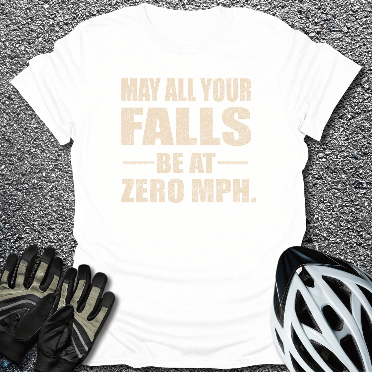 Zero MPH T-Shirt in White / S from CycleTees