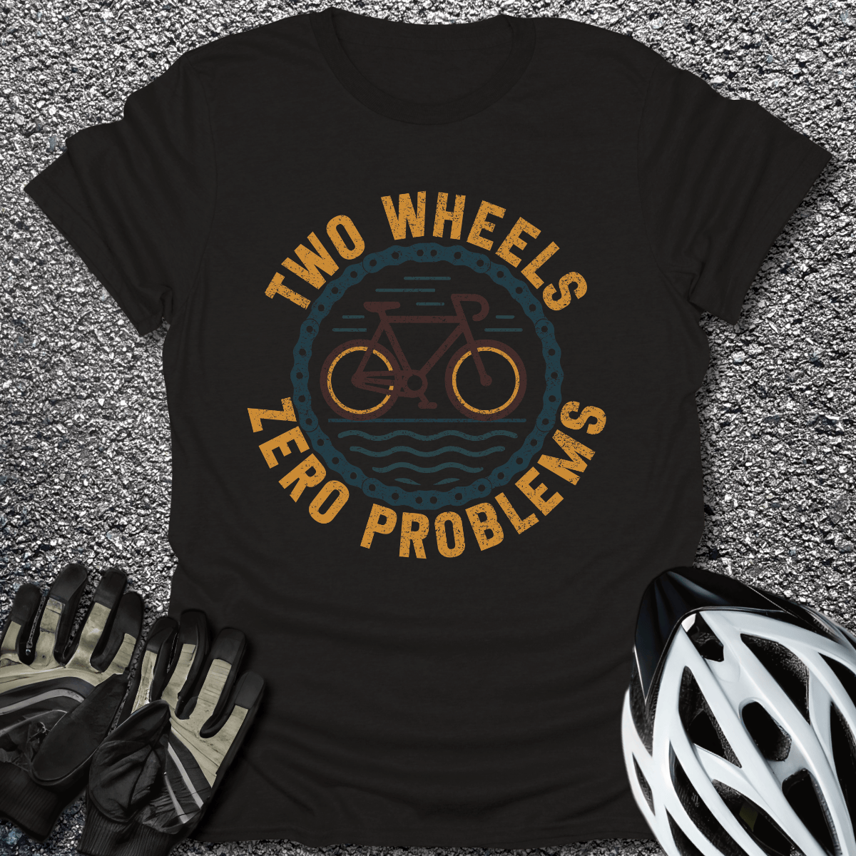 Zero Problems T-Shirt in Black / S from CycleTees